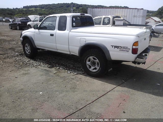 5TEWN72N92Z034180 - 2002 TOYOTA TACOMA XTRACAB WHITE photo 3