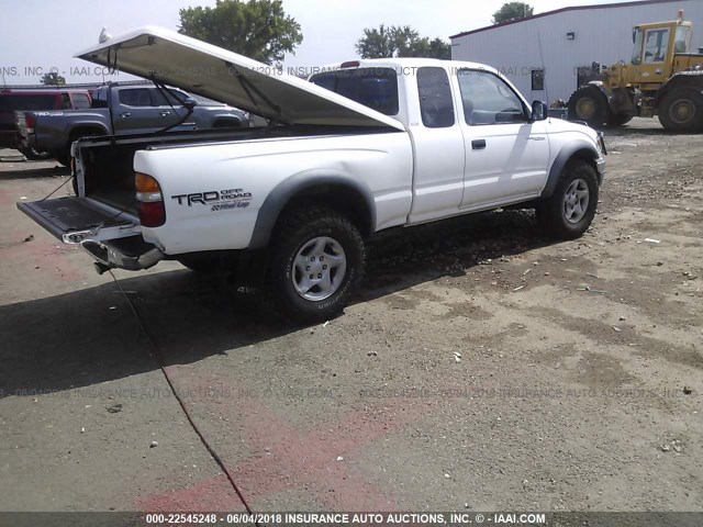 5TEWN72N92Z034180 - 2002 TOYOTA TACOMA XTRACAB WHITE photo 4