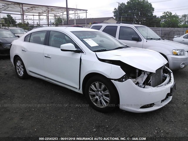 1G4GB5EG5AF135044 - 2010 BUICK LACROSSE CX WHITE photo 1