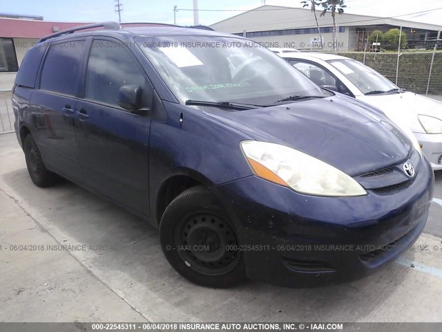 5TDZA23C96S388745 - 2006 TOYOTA SIENNA CE/LE BLUE photo 1