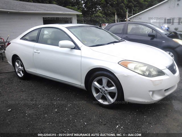 4T1CA30P64U012432 - 2004 TOYOTA CAMRY SOLARA SE/SLE WHITE photo 1