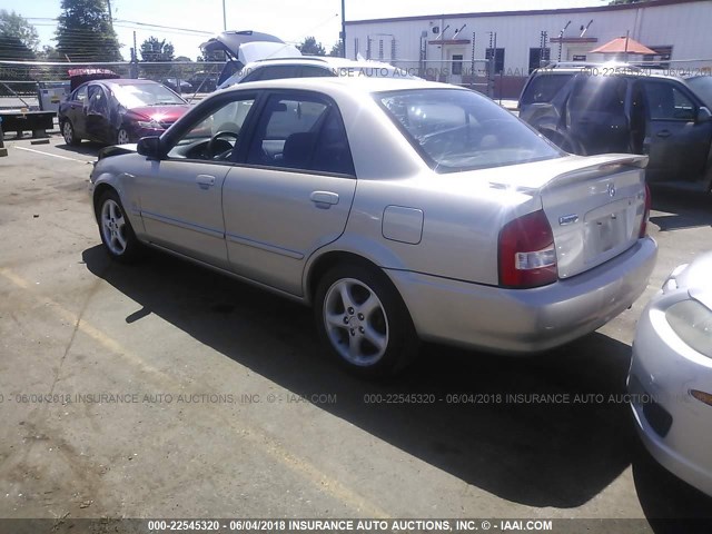 JM1BJ225X10415581 - 2001 MAZDA PROTEGE LX/ES ოქროსფერი ფოტო 3