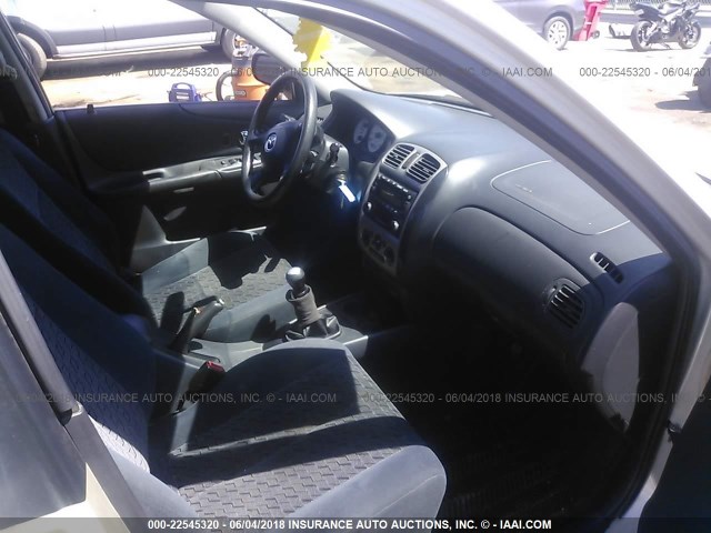 JM1BJ225X10415581 - 2001 MAZDA PROTEGE LX/ES ოქროსფერი ფოტო 5
