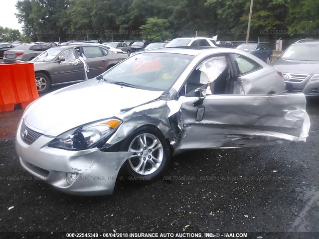 4T1CE30P75U982246 - 2005 TOYOTA CAMRY SOLARA SE/SLE Gümüş foto 2