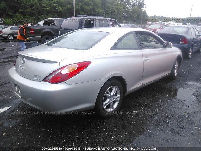 4T1CE30P75U982246 - 2005 TOYOTA CAMRY SOLARA SE/SLE Gümüş foto 4