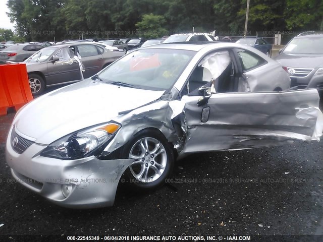 4T1CE30P75U982246 - 2005 TOYOTA CAMRY SOLARA SE/SLE Gümüş foto 6