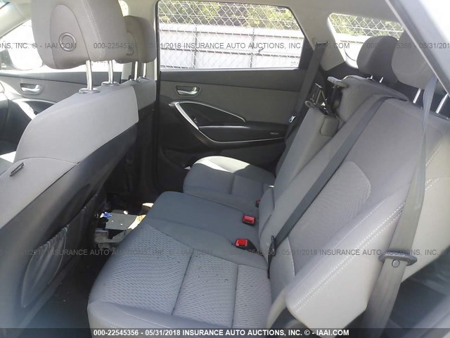 KM8SM4HF8HU175349 - 2017 HYUNDAI SANTA FE SE SILVER photo 8