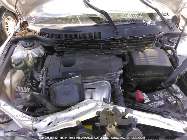 4T4BF3EK3BR158123 - 2011 TOYOTA CAMRY SE/LE/XLE SILVER photo 10