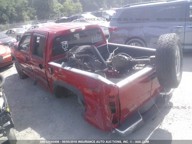 1GCDT13E078182977 - 2007 CHEVROLET COLORADO RED photo 3