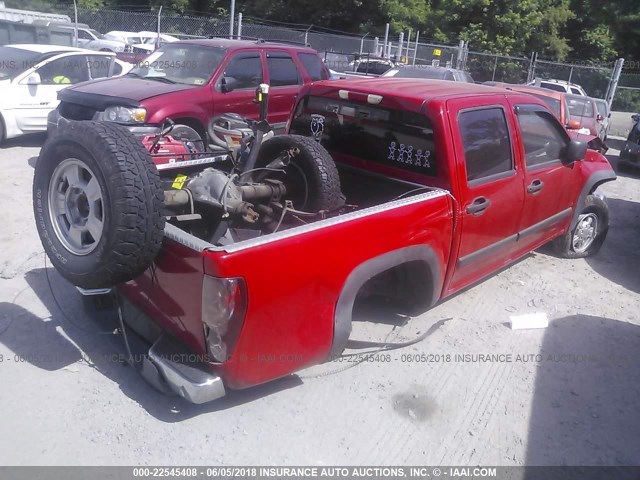 1GCDT13E078182977 - 2007 CHEVROLET COLORADO RED photo 4