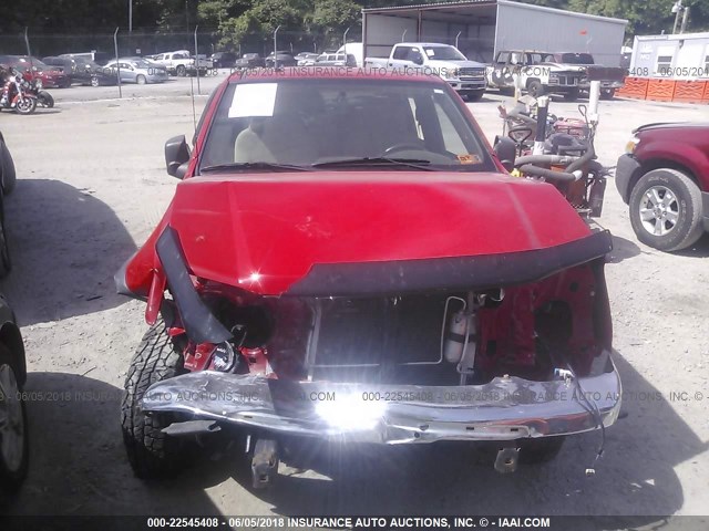 1GCDT13E078182977 - 2007 CHEVROLET COLORADO RED photo 6