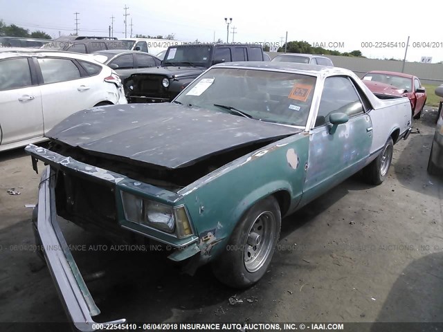 1W80J9R448680 - 1979 CHEVROLET EL CAMINO GRAY photo 2