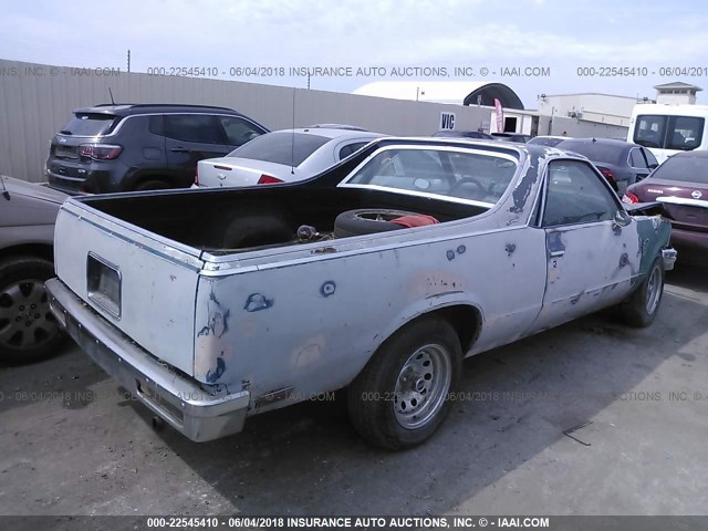 1W80J9R448680 - 1979 CHEVROLET EL CAMINO GRAY photo 4