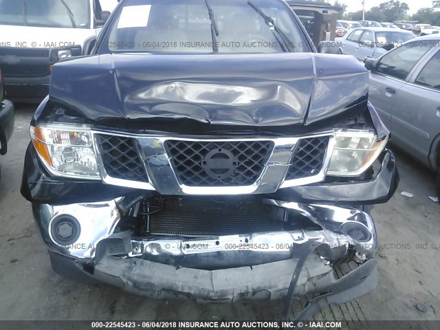 1N6AD06U57C454513 - 2007 NISSAN FRONTIER KING CAB LE/SE/OFF ROAD BLACK photo 6