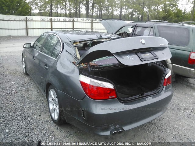 WBANB33575CN65969 - 2005 BMW 545 I GRAY photo 6