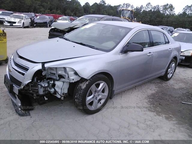 1G1ZB5E14BF251466 - 2011 CHEVROLET MALIBU LS SILVER photo 2