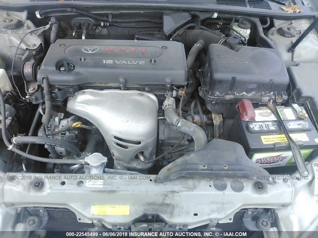 4T1BE32K94U867112 - 2004 TOYOTA CAMRY LE/XLE/SE ვერცხლისფერი ფოტო 10