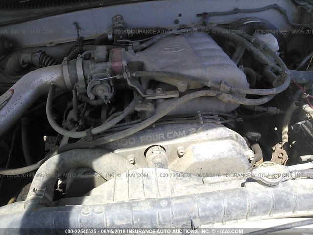 5TEHN72N64Z418445 - 2004 TOYOTA TACOMA DOUBLE CAB 银色 照片 10