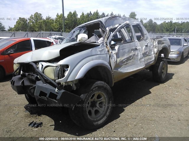 5TEHN72N64Z418445 - 2004 TOYOTA TACOMA DOUBLE CAB 银色 照片 2