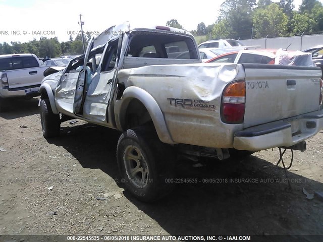5TEHN72N64Z418445 - 2004 TOYOTA TACOMA DOUBLE CAB 银色 照片 3
