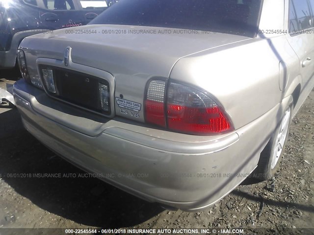 1LNFM87A86Y640846 - 2006 LINCOLN LS 金色 照片 6
