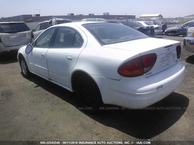 1G3NL52T4YC407752 - 2000 OLDSMOBILE ALERO GL WHITE photo 3