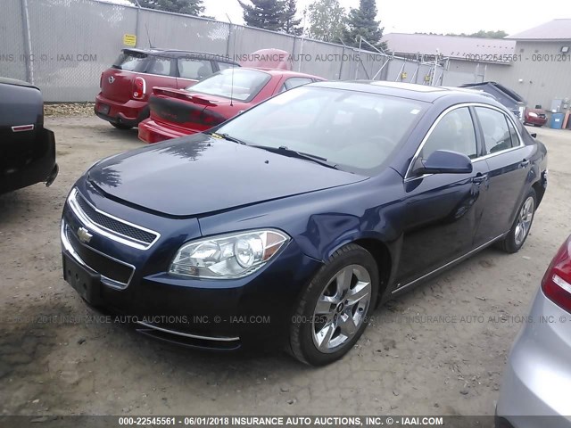 1G1ZH57B894150537 - 2009 CHEVROLET MALIBU 1LT 蓝色 照片 2