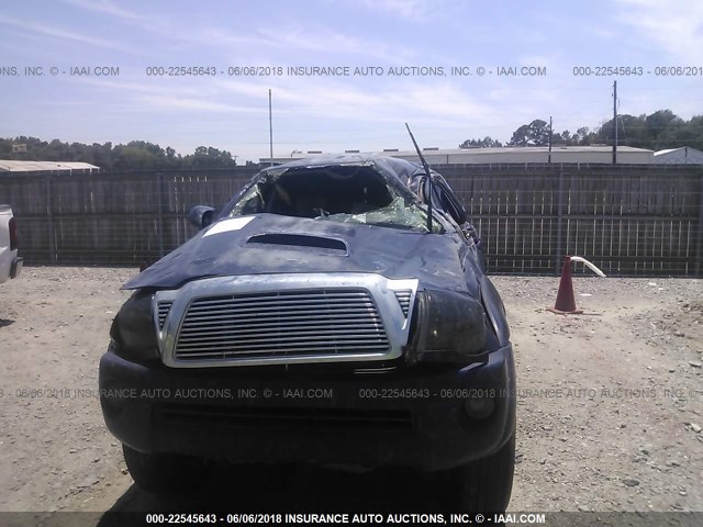 3TMLU42N05M002465 - 2005 TOYOTA TACOMA DOUBLE CAB ლურჯი ფოტო 6