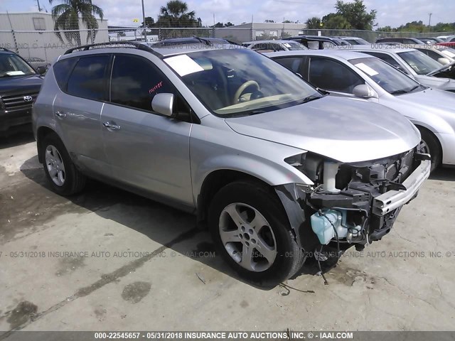 JN8AZ08T24W209580 - 2004 NISSAN MURANO SL/SE SILVER photo 1