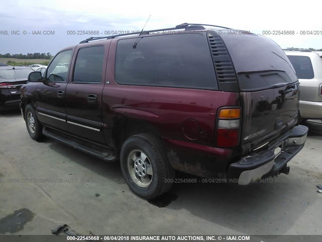 1GNFK16TX1J297597 - 2001 CHEVROLET SUBURBAN K1500 栗色 照片 3
