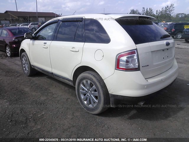 2FMDK49C57BB47161 - 2007 FORD EDGE SEL PLUS CREAM photo 3