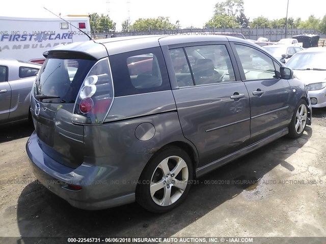 JM1CR293370144051 - 2007 MAZDA 5 GRAY photo 4