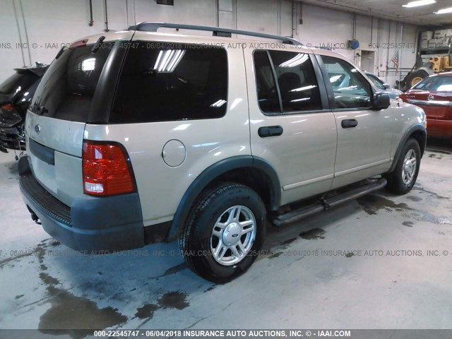 1FMZU72K43UB21416 - 2003 FORD EXPLORER XLS/XLS SPORT GOLD photo 4