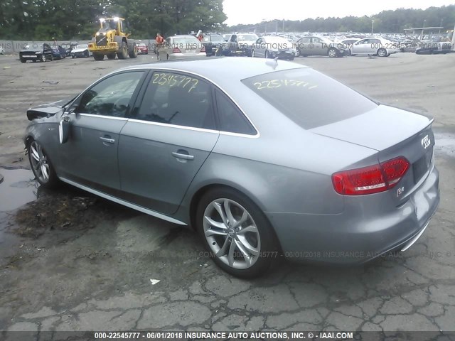 WAUBGBFL4AA134391 - 2010 AUDI S4 PREMIUM PLUS GRAY photo 3