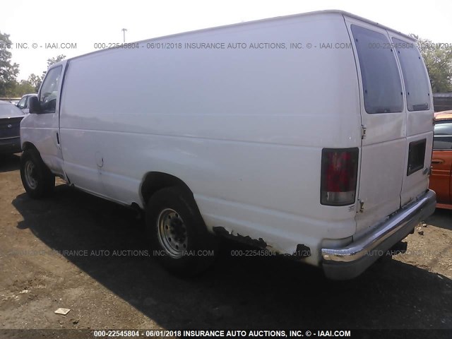 1FTSS34F23HB19077 - 2003 FORD ECONOLINE E350 SUPER DUTY VAN WHITE photo 3