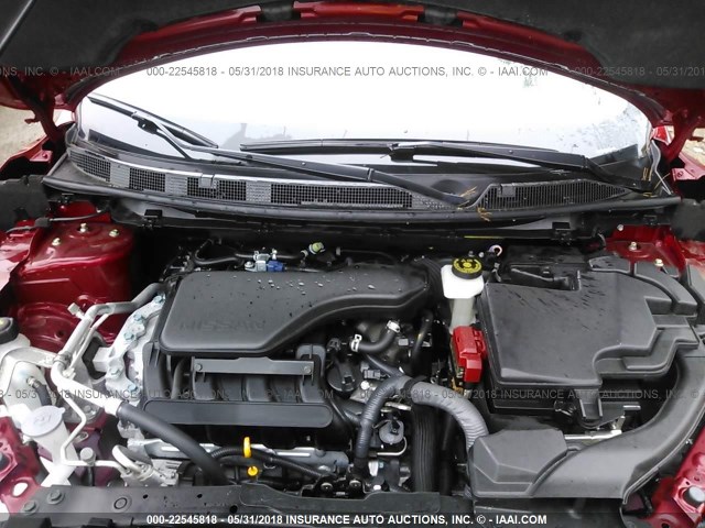 JN1BJ1CR5HW104890 - 2017 NISSAN ROGUE SPORT S/SV/SL RED photo 10