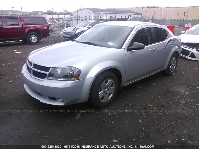 1B3CC4FB0AN174659 - 2010 DODGE AVENGER SXT SILVER photo 2