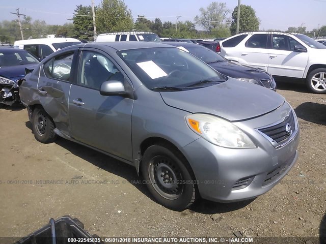 3N1CN7AP6CL931700 - 2012 NISSAN VERSA S/SV/SL GRAY photo 1