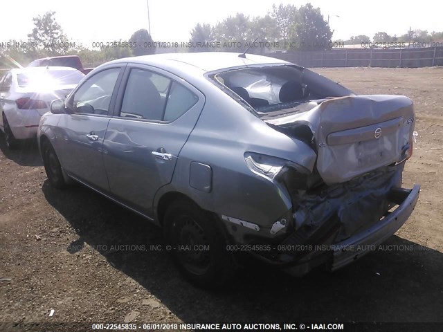 3N1CN7AP6CL931700 - 2012 NISSAN VERSA S/SV/SL GRAY photo 3