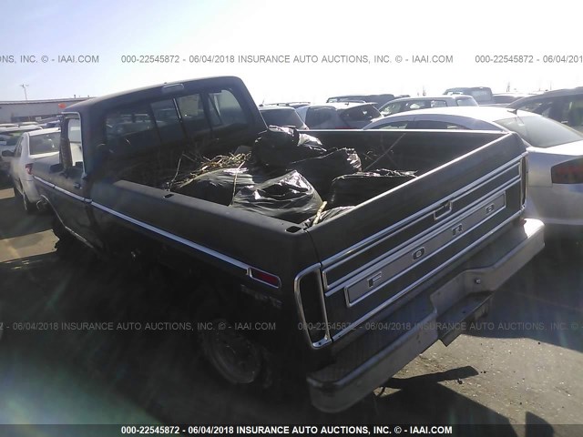 F26YKR66777 - 1973 FORD XLT  BROWN photo 3