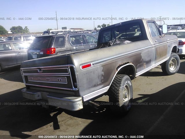 F26YKR66777 - 1973 FORD XLT  BROWN photo 4