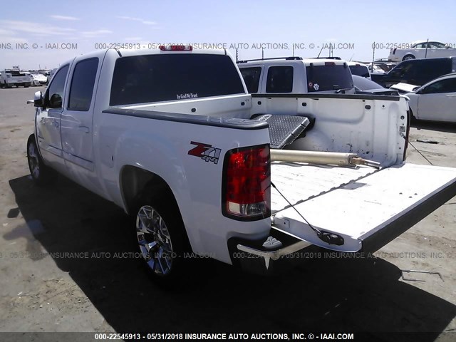 3GTP2VE7XDG136388 - 2013 GMC SIERRA K1500 SLE WHITE photo 3