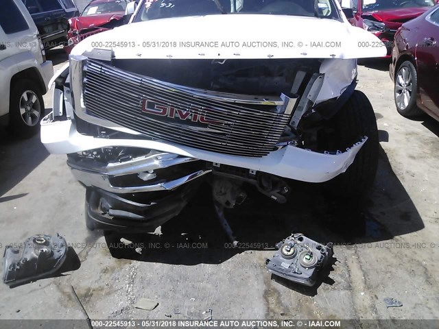 3GTP2VE7XDG136388 - 2013 GMC SIERRA K1500 SLE WHITE photo 6