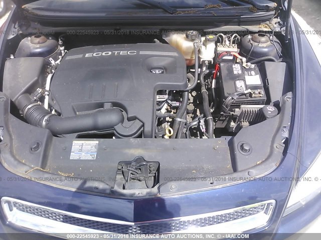 1G1ZG57B39F152168 - 2009 CHEVROLET MALIBU LS BLUE photo 10