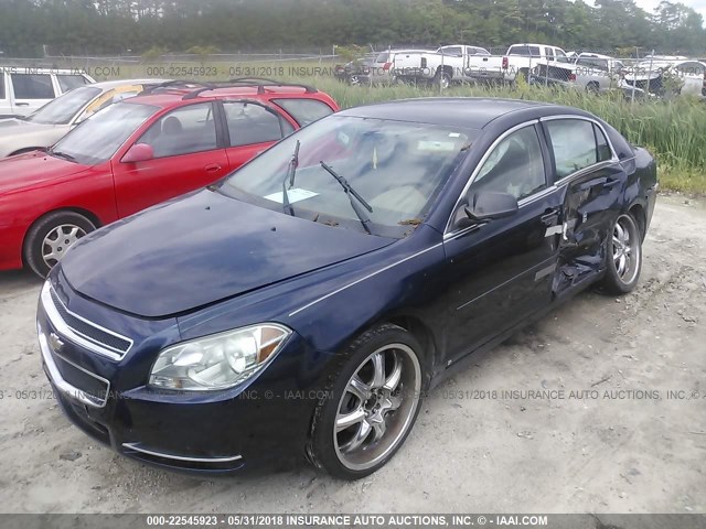 1G1ZG57B39F152168 - 2009 CHEVROLET MALIBU LS BLUE photo 2
