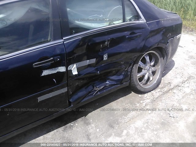 1G1ZG57B39F152168 - 2009 CHEVROLET MALIBU LS BLUE photo 6