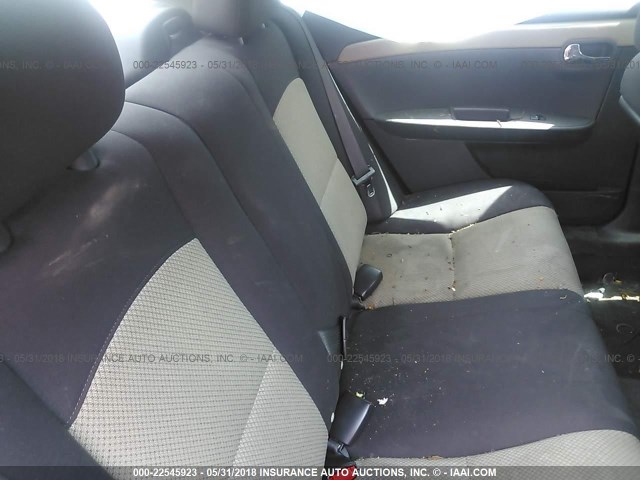 1G1ZG57B39F152168 - 2009 CHEVROLET MALIBU LS BLUE photo 8