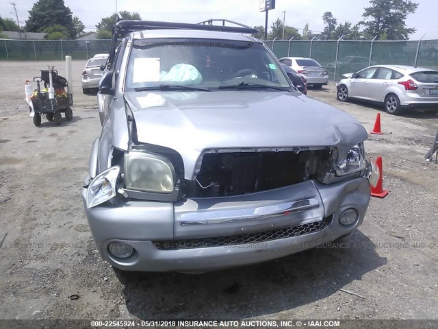 5TBRT34126S473836 - 2006 TOYOTA TUNDRA ACCESS CAB SR5 SILVER photo 6