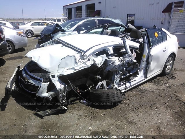 1G1PF5SCXC7184420 - 2012 CHEVROLET CRUZE LT WHITE photo 2