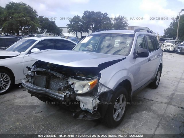 JF2SH6BC4AH915062 - 2010 SUBARU FORESTER XS Srebrny zdjęcie 2